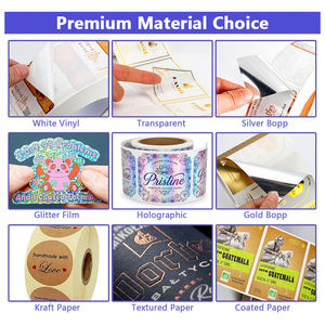 Étiquettes de vin personnalisées de luxe en papier texturé avec logo imprimé et dorure à chaud en relief pour bouteilles – Fabrication sur mesure - Product Image 3