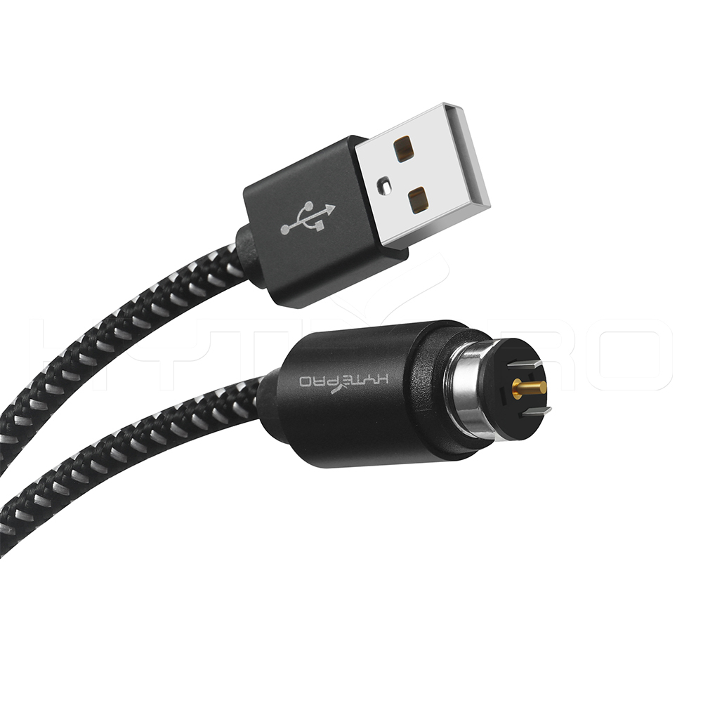 Cables de alimentacion magneticos redondos de aluminio usb 2.0 de 2 pines