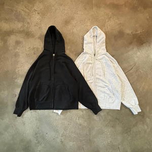 Biểu Tượng Tùy Chỉnh Zip up Hoodies Áo Nỉ Dày Áo Thun Trống Puff In Ấn Heavyweight Boxy Chất Lượng Cao Hoodie Với Dây Kéo - Product Image 1