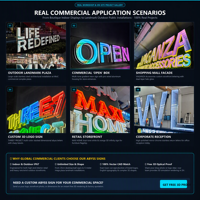 Lettres LED 3D personnalisées à effet miroir à profondeur infinie, synchronisation musicale, éclairage RGB, pour enseigne lumineuse de bar à cocktails, discothèque, façade publicitaire