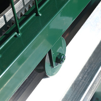 Cantilever metal schuifpoort, elektrische automatische motor aangedreven schuifpoort voor tuin en oprit, ijzeren schuifpoort voor huis