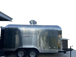 Chariot de nourriture commercial à deux roues en acier inoxydable pour hot-dogs, restauration rapide, glaces - Product Image 4