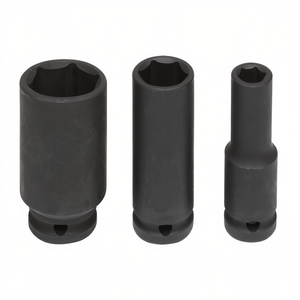 Jeu de clés à douille à chocs longues Fervi, 3 pièces, entraînement 1/2 pouce, taille standard - Product Image 2