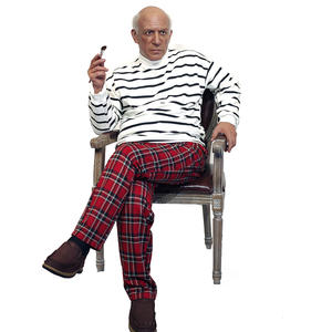 カスタマイズされた世界的に有名なアーティスト画家樹脂工芸品等身大ワックスフィギュア美術館ディスプレイ収集品 - Product Image 1