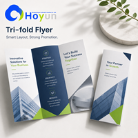 Brochure personnalisée en carton Hongyun, impression offset avec plastification, recto-verso, couleur intégrale, pour la promotion des entreprises