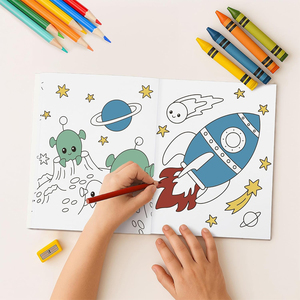 Libro <span class=keywords><strong>da</strong></span> Colorare Personalizzato con <span class=keywords><strong>Cartoni</strong></span> <span class=keywords><strong>Animati</strong></span>, Stampa Offset su Carta, Libro Illustrato per lo Sviluppo del Pensiero Creativo e il Disegno, per il Tempo Libero dei Bambini - Product Image 5