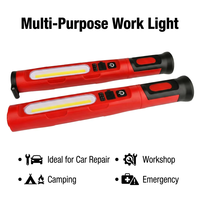Tragbare Wiederaufladbare LED-Arbeitsleuchte Kabellos mit Magneten, Geteilte Struktur, Clips, Kaltweißes Licht für Werkstatt, Straße, Autoreparatur