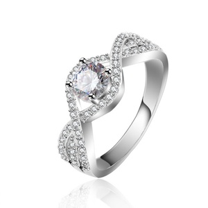 แหวนเงินชุบโรเดียมประดับเพชรซิรคอนทรงเจ้าหญิง 1.5 กะรัต สีขาวทอง สำหรับงานแต่งงานและงานปาร์ตี้ - Product Image 5