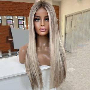 Perruque tendance populaire 2026 pour femmes blanches, cheveux raides rouge bordeaux, style Europe et Amérique, disponible en entrepôt américain - Product Image 4