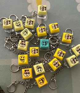 Hot-selling Custom PVC Anime Stress Relief Waterproof Lightweight Carabiner Keychain <b>Push</b> Button Mechanism Color-Luminescent - Product Image 2
