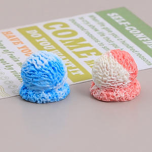 Sculpture miniature 3D en résine boule <span class=keywords><strong>de</strong></span> <span class=keywords><strong>glace</strong></span> colorée pour enfants pour accessoires <span class=keywords><strong>de</strong></span> cheveux décorations <span class=keywords><strong>de</strong></span> bricolage - Product Image 4