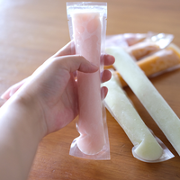 Sachets de glace jetables en PP de 68 ml, format compact, pour glace pilée, glaçons DTY, glaces à déchirer facilement, sacs auto-scellants