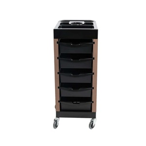 Multifunctional Modern 5-Tier Heavy-Duty Durable Stainless Steel 4-Wheel Mobile Beauty Storage Cart Salon Trolley - Product Image 3
