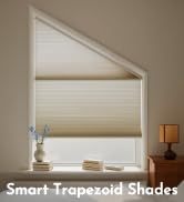 Persianas de Panal Trapezoidales Xinsbest para Ventanas Especiales con 90° de Ángulo °   Persianas Celulares Triangulares Motorizadas Angle Smart - Product Image 5