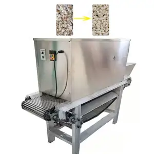 Large Stainless steel chain type commercial Electric garlic peeling machine small onion garlic peeler skin peeling machine