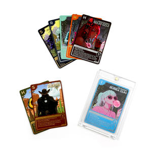 Carta personalizzata TCG di alta qualità con stampa olografica speciale effetto texture Design Foil raccolta Anime Sport calcio <span class=keywords><strong>gioco</strong></span> di carte collezionabili - Product Image 4