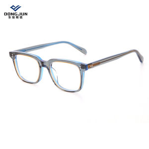 カスタマイズされた黒のクラシックなアセテート繊維フレーム中国卸売光学眼鏡フレーム - Product Image 3