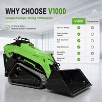 Yanmar Power Rubber Track Skid Steer Loader NIMBUS dengan Track Tahan Lama untuk Tanah Berlumpur dan Pekerjaan Kebun Skid Steer Loader