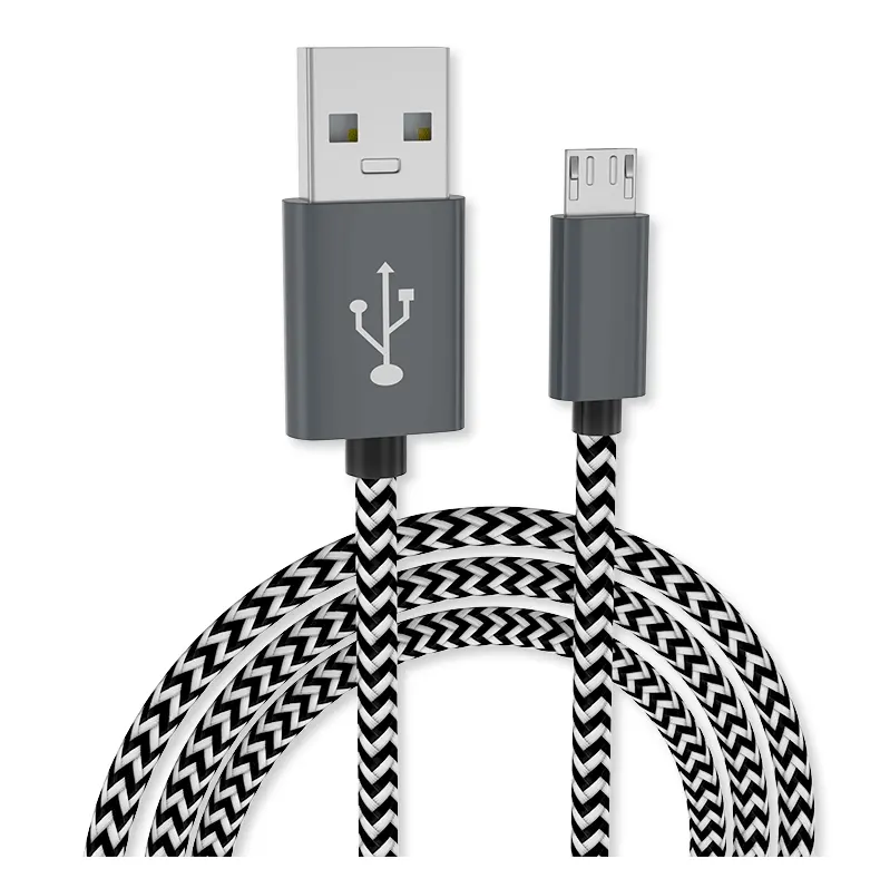 HJX โรงงานขายส่ง Android สายเคเบิลโทรศัพท์ไมโคร Usb 1เมตร Usb กับไมโคร Usb สายชาร์จ