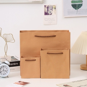 Bolsa de papel personalizada al por mayor, bolsa de regalo con logotipo impreso/bolsa kraft para embalaje de joyería - Product Image 6