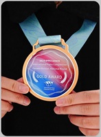 Trophée personnalisé en cristal vierge avec ruban pour Marathon, Football, Taekwondo, Gymnastique