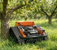 Tondeuse à gazon robotisée intelligente autopropulsée télécommandée sur chenilles pour jardin - Offre Spéciale
