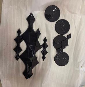 Emblème avant de voiture noir brillant pour Leopard Titanium 7, logo en lettres en relief, autocollant de garde-boue, décalcomanie extérieure étanche - Product Image 3