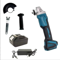 Meuleuse d'angle sans fil professionnelle JRXC 21V avec 2 batteries, moteur sans balais, interrupteur à gâchette, acier inoxydable, 5 pouces (125 mm) pour usage industriel et bricolage