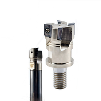 Fraise à face indexable TIANYU BAP3 à tête dentée carrée, 80 mm, 10 cannelures, 45HRC, 42CrMo, pour fraisage en montée, alliage OEM