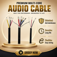 Câblage interne d'équipement blindé anti-interférence UL2464 18AWG 20AWG 22AWG avec blindage en feuille et en tresse