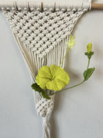 Bouquet d'hibiscus en crochet tissé à la main de qualité supérieure, objet d'art exquis pour la décoration intérieure et cadeau de mariage