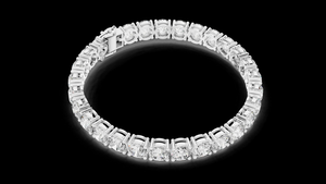 Bracelet en diamant de laboratoire rond classique en argent, en or 14K ou 18K, bijoux fins élégants et luxueux pour femmes, avec un design sophistiqué - Product Image 2