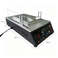 Appareil de revêtement sous vide pour laboratoire |   Chauffage inférieur et lame de précision pour électrode de batterie au lithium MSK-AFA-L1000