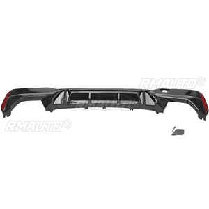 Diffuseur de pare-chocs arrière noir brillant pour BMW Série 5 G30 G38 2018+ - Pièce de modification pour kit carrosserie - Product Image 5