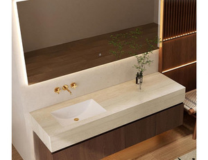 Conjunto de Muebles de Baño de Cerámica de Lujo con Espejo LED Inteligente - Product Image 4