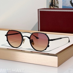 JMM HARTANA SIZE 48-21-146 Lunettes de soleil pour hommes et femmes de qualité supérieure, lunettes de soleil de créateur, style punk classique, luxe, titane, UV400, avec boîte - Product Image 6