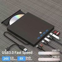 7-in-1 USB 3.0 External DVD burner Type-C Multifunctional CD Drive Expandable Optical Drive