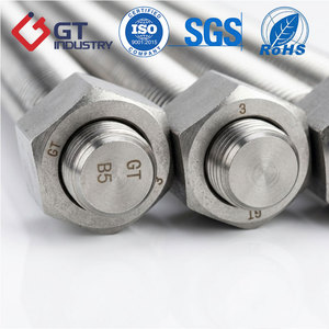Varilla Roscada de Zinc Métrica para la Industria del Petróleo y Gas EN10204.3.1 DIN976 ASTM A193 <span class=keywords><strong>B5</strong></span>, Perno de Cabeza Cilíndrica para Industria Pesada - Product Image 2