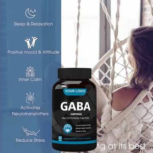 Cápsulas de 5-HTP y GABA para Dormir Profundamente, Suplemento para la Salud con Etiqueta Privada OEM, 300mg 500mg, L-teanina - Product Image 3