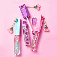Base de gloss hydratant végétalien en gros avec vitamine E, formule liquide transparente, marque privée et design mignon et attrayant