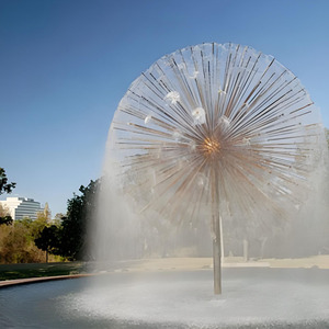 Fontaine à vendre conception gratuite tache acier 304 & 316 buse caractéristique de l'<span class=keywords><strong>eau</strong></span> fontaine de pissenlit extérieure - Product Image 1