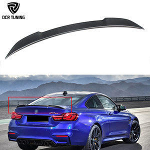 F82 sợi <span class=keywords><strong>carbon</strong></span> phía sau thân cây <span class=keywords><strong>Spoiler</strong></span> cho BMW F82 M4 CS loại 2014 + Tự động Đuôi cánh môi - Product Image 1