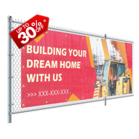 Bannière publicitaire extérieure personnalisée 2025 en tissu maillé PVC imprimé pour la promotion