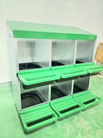 Poulailler de jardin avec nichoir pour poules pondeuses, boîtes de nidification pour poules
