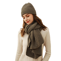 Écharpe longue classique en cachemire tricoté pour femme - Chaud, coupe-vent, motif uni, pour le cou et la tête, idéale pour les voyages et les activités de plein air