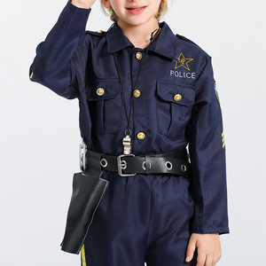 Costume de policier pour enfants pour Halloween, déguisement de policier pour garçons, <span class=keywords><strong>tenue</strong></span> de policier pour jeu de rôle d'Halloween - Product Image 3