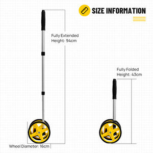 Rueda Medidora Mecánica con Pantalla <span class=keywords><strong>Digital</strong></span>, Medidor de Distancia Electrónico Manual, Contador de Metros, <span class=keywords><strong>Regla</strong></span> de Medición para Ingeniería - Product Image 5