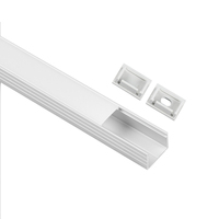 RL-1605 forme de U 1M/2M/2.5M disponible bande lumineuse LED largeur maximale 16mm profilé en Aluminium Led pour bande lumineuse et sol