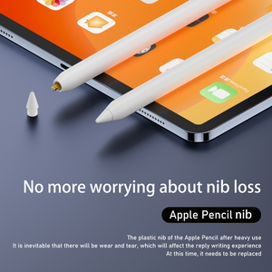 หัวปากกาสำรองสำหรับ <span class=keywords><strong>Apple</strong></span> <span class=keywords><strong>Pencil</strong></span> รุ่นที่ 2/ รุ่นที่ 1 ทำจากวัสดุซิลิโคนสีขาว - Product Image 3