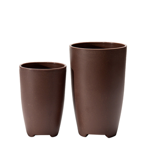 Yicai-<span class=keywords><strong>maceta</strong></span> de plástico para decoración de escritorio, moderna, redonda, ligera, de <span class=keywords><strong>pie</strong></span> alto, suave - Product Image 5